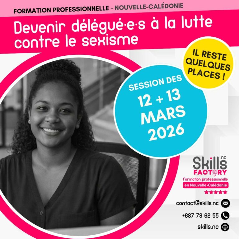 Formation initiale des délégué·e·s à la lutte contre le sexisme en Nouvelle-Calédonie – session de juillet – inscrivez-vous.