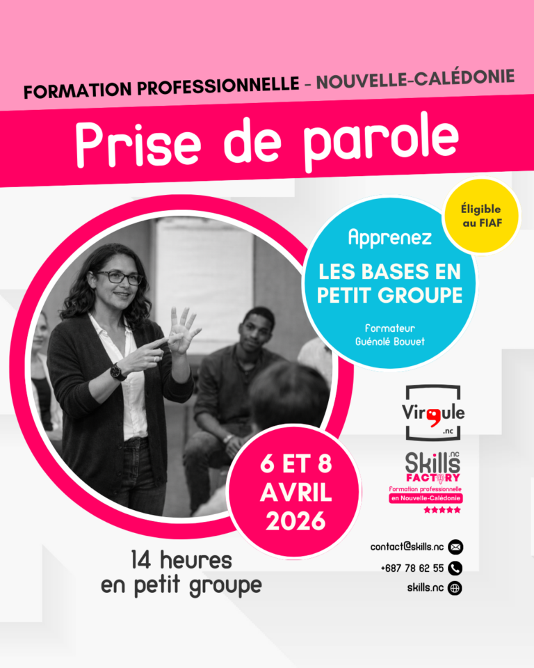 Formation prise de parole en public, avec progression en petit groupe