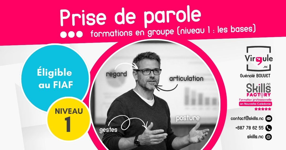📢 La prise de parole en public niveau 1 – l’essentiel – intra