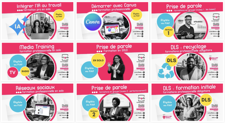Le panel de nos formations