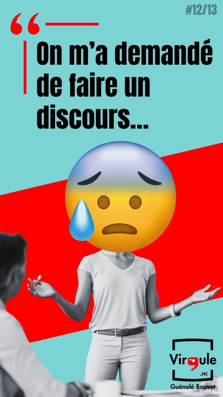 On m&rsquo;a demandé de faire un discours…
