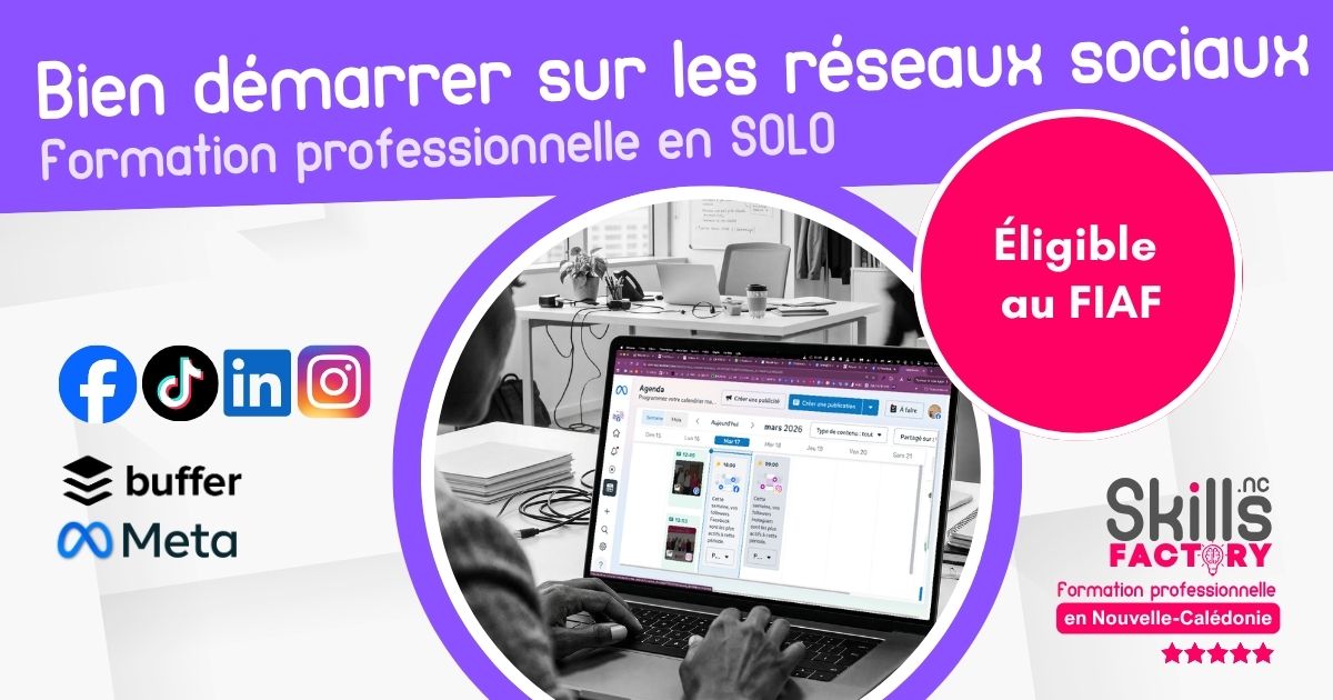 🛜 Organiser sa communication sur les réseaux sociaux (Facebook, Instagram, Tiktok, Linkedin)
