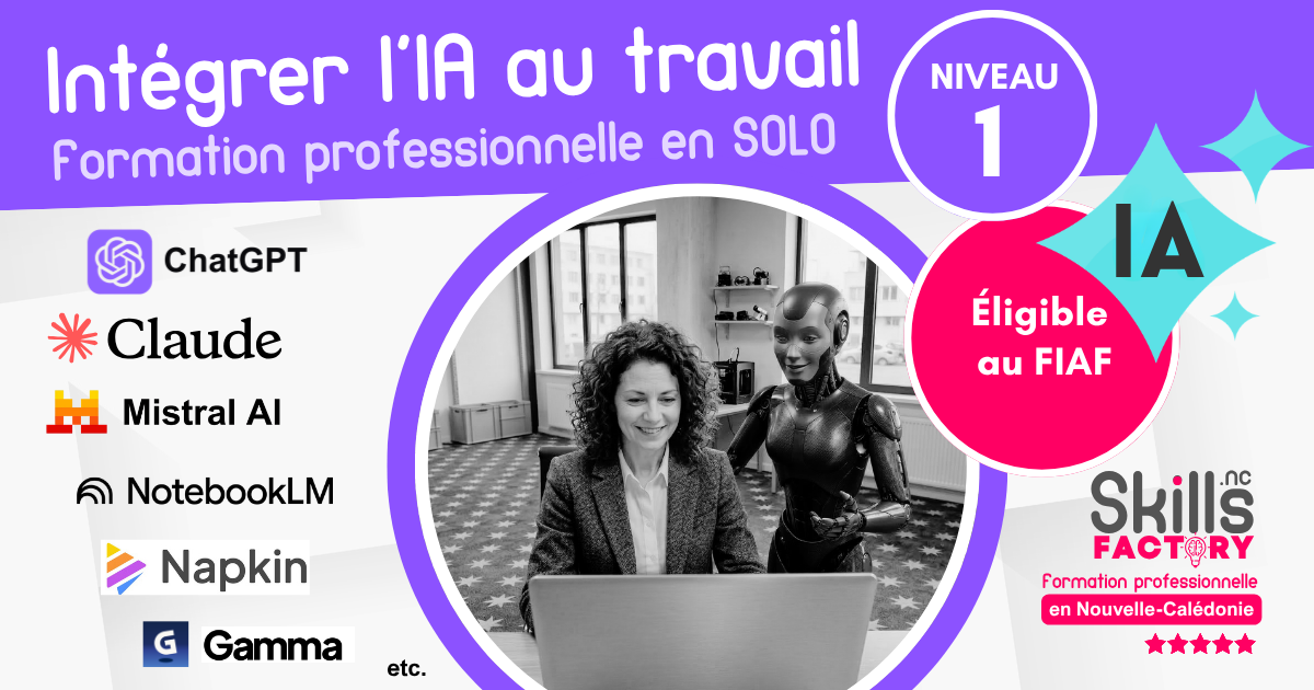 ✨ Démarrer avec l&rsquo;Intelligence Artificielle au travail – niveau 1