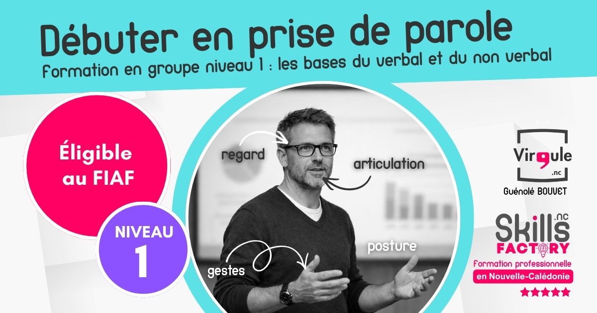 📢 La prise de parole en public niveau 1 – l’essentiel – intra