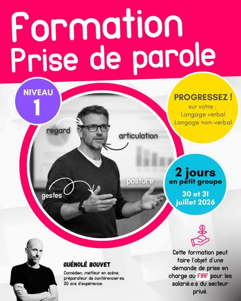 FORMATION PRISE DE PAROLE EN PUBLIC