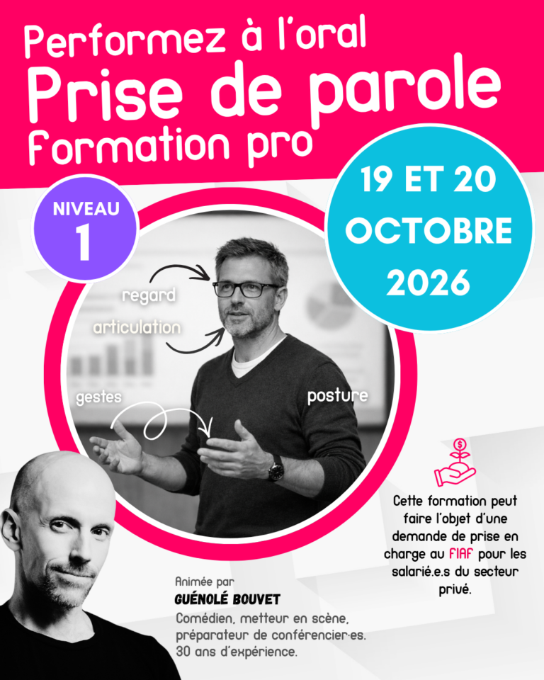 FORMATION PRISE DE PAROLE EN PUBLIC